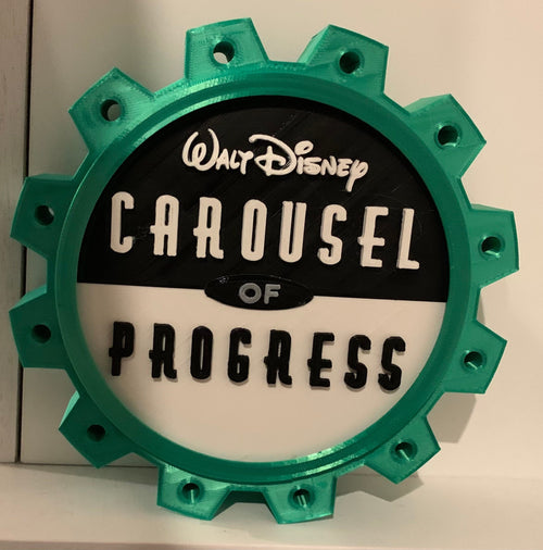 Carousel of Progress Sign - Disney World Decor Magic Kingdom Decor Valentine Gift for Disney Fans and Disney Lovers