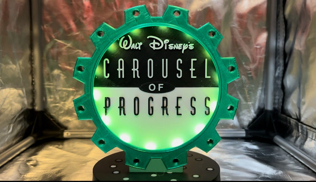 Carousel of Progress Sign - Disney World Decor Magic Kingdom Decor Valentine Gift for Disney Fans and Disney Lovers