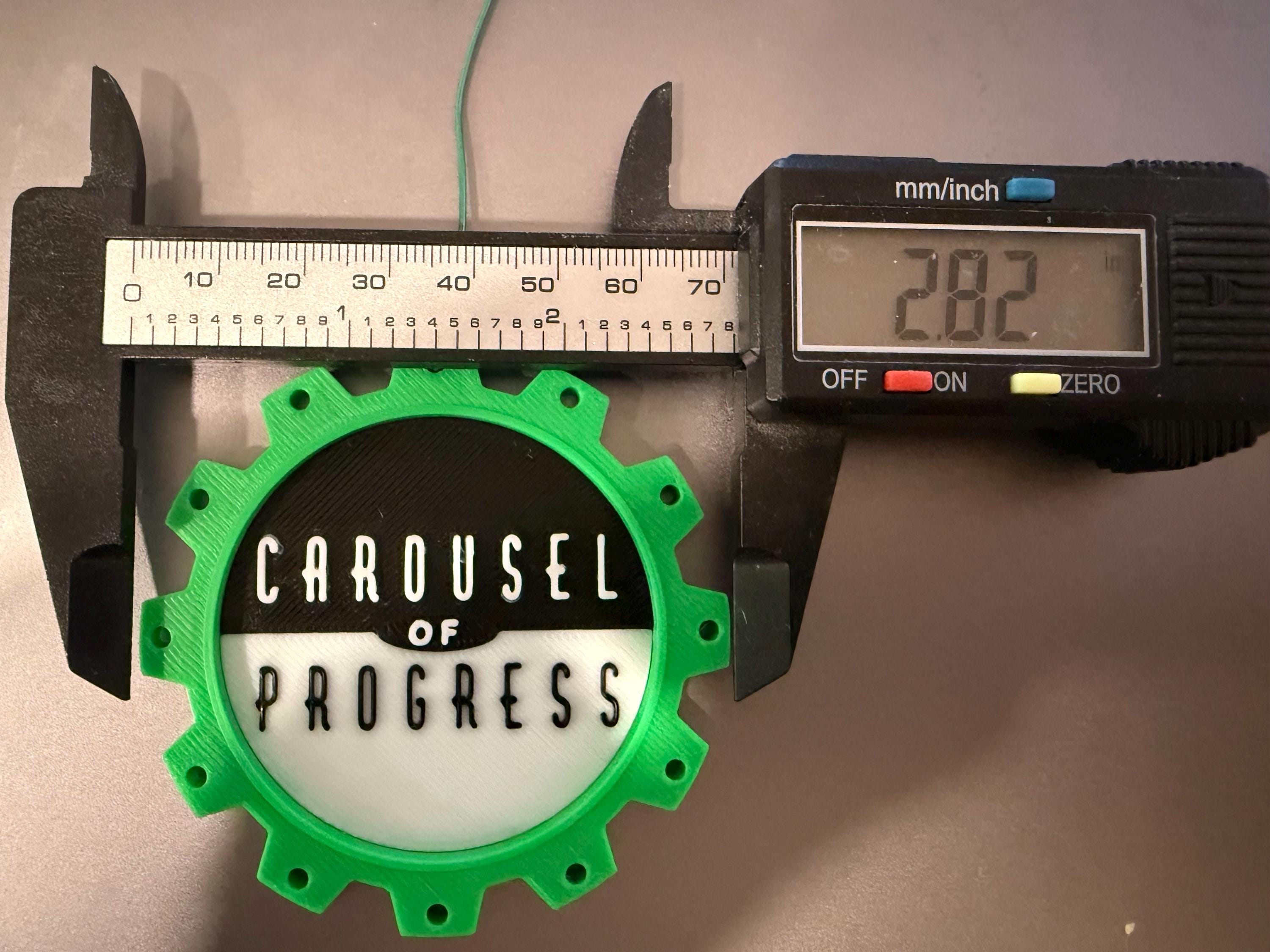 Carousel of Progress Gear Ornament  3D Printed Disney-Inspired Wall/Tree Display